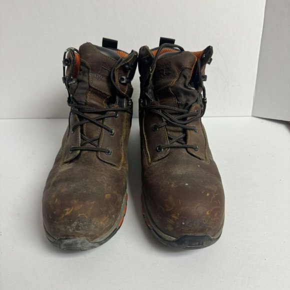 Timberland Pro Mens Hypercharge Comp Toe Work Boot Brown Size 10.5 M